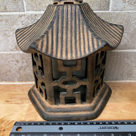 Rustic Bronze Lantern by - Picture 2 of 4